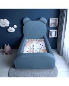 Cama Montessoriana Juvenil Menino Confortável Soft Azul