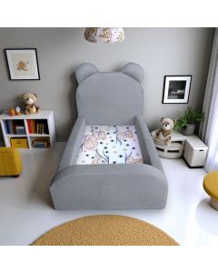 Cama Infantil Segura e Confortável Soft Cinza